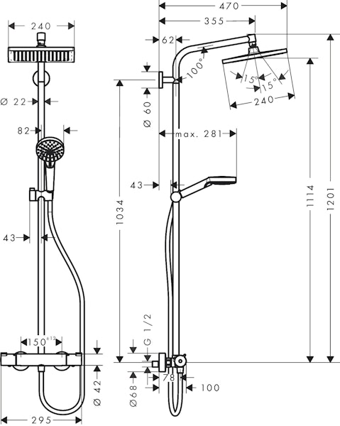 SADESUIHKUHANA HANSGROHE 27932000 CROMETTA E240 - Image 2